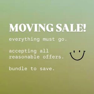 MOVING SALE!